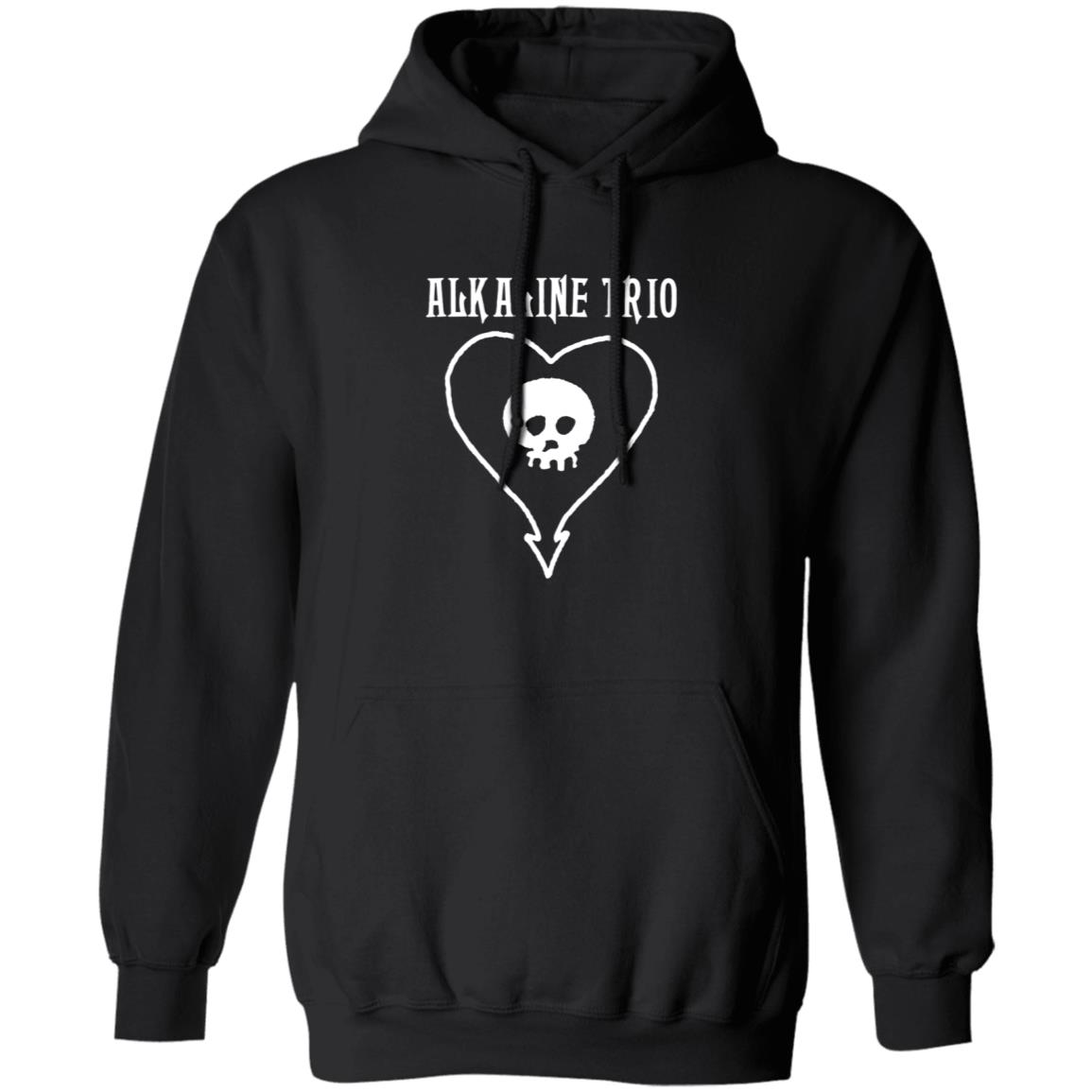 Alkaline Trio Merch Heartskull Black Tee Shirt Alkaline Trio Merch Heartskull Black Tee Shirt