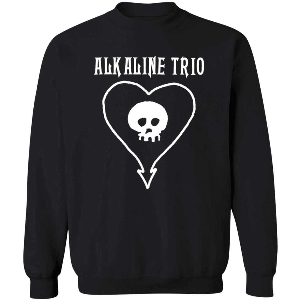Alkaline Trio Merch Heartskull Black Tee Shirt Alkaline Trio Merch Heartskull Black Tee Shirt
