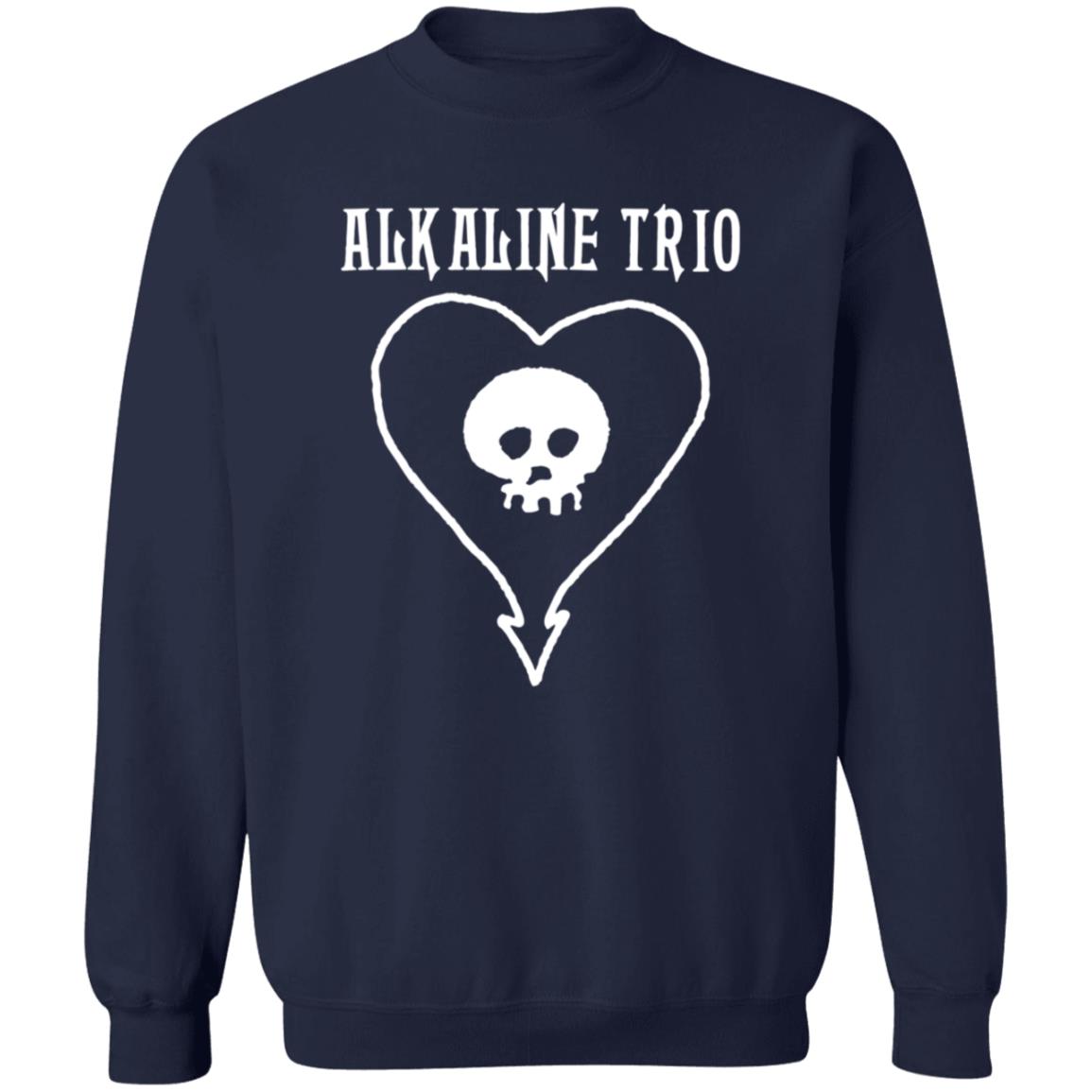 Alkaline Trio Merch Heartskull Black Tee Shirt Alkaline Trio Merch Heartskull Black Tee Shirt
