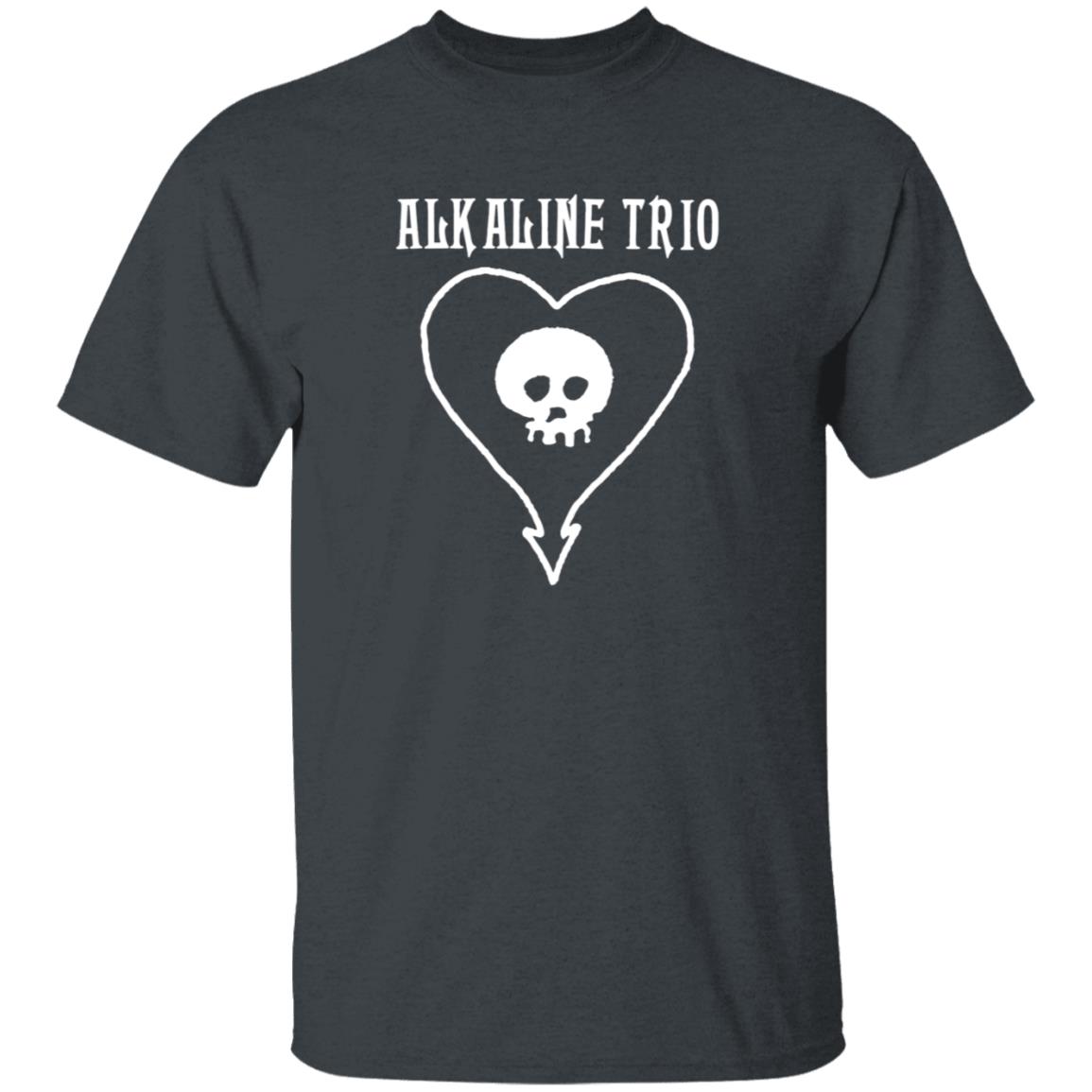 Alkaline Trio Merch Heartskull Black Tee Shirt Alkaline Trio Merch Heartskull Black Tee Shirt