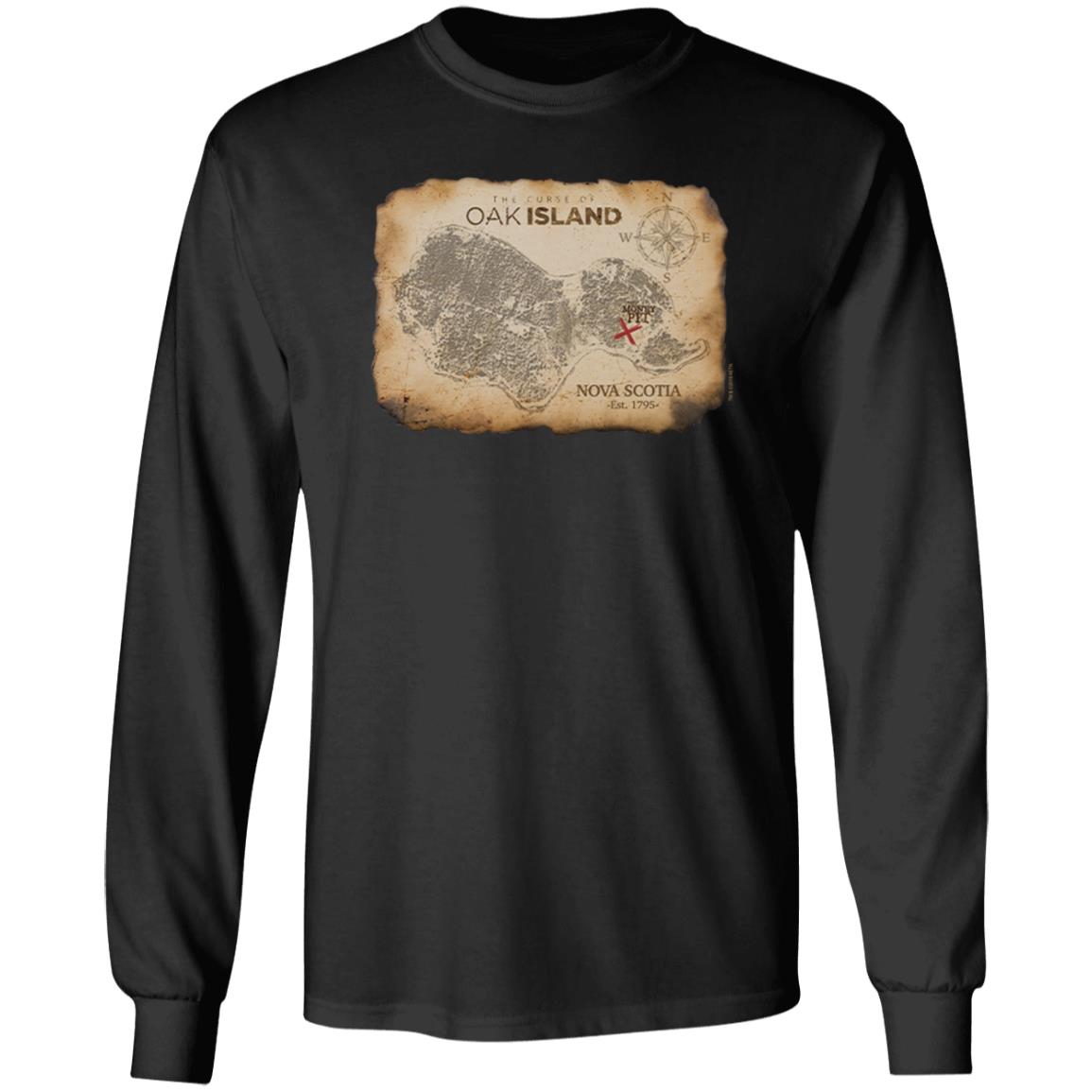 Oak Island Merchandise The Curse Of Oak Island Treasure Map T Shirt History Store Oak Island Merchandise The Curse Of Oak Island Treasure Map T Shirt History Store