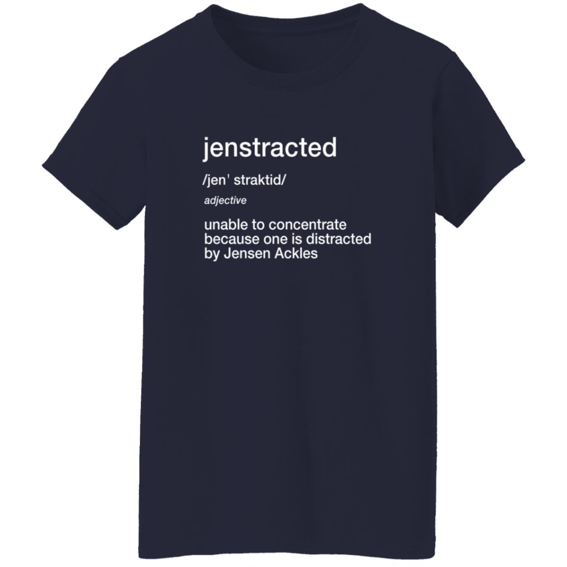 Elizabeth P Jenstracted Unable To Concentrate Because One Distracted By Jensen Ackles Long Sleeve T Shirt Shirt Elizabeth P Jenstracted Unable To Concentrate Because One Distracted By Jensen Ackles Long Sleeve T Shirt Shirt