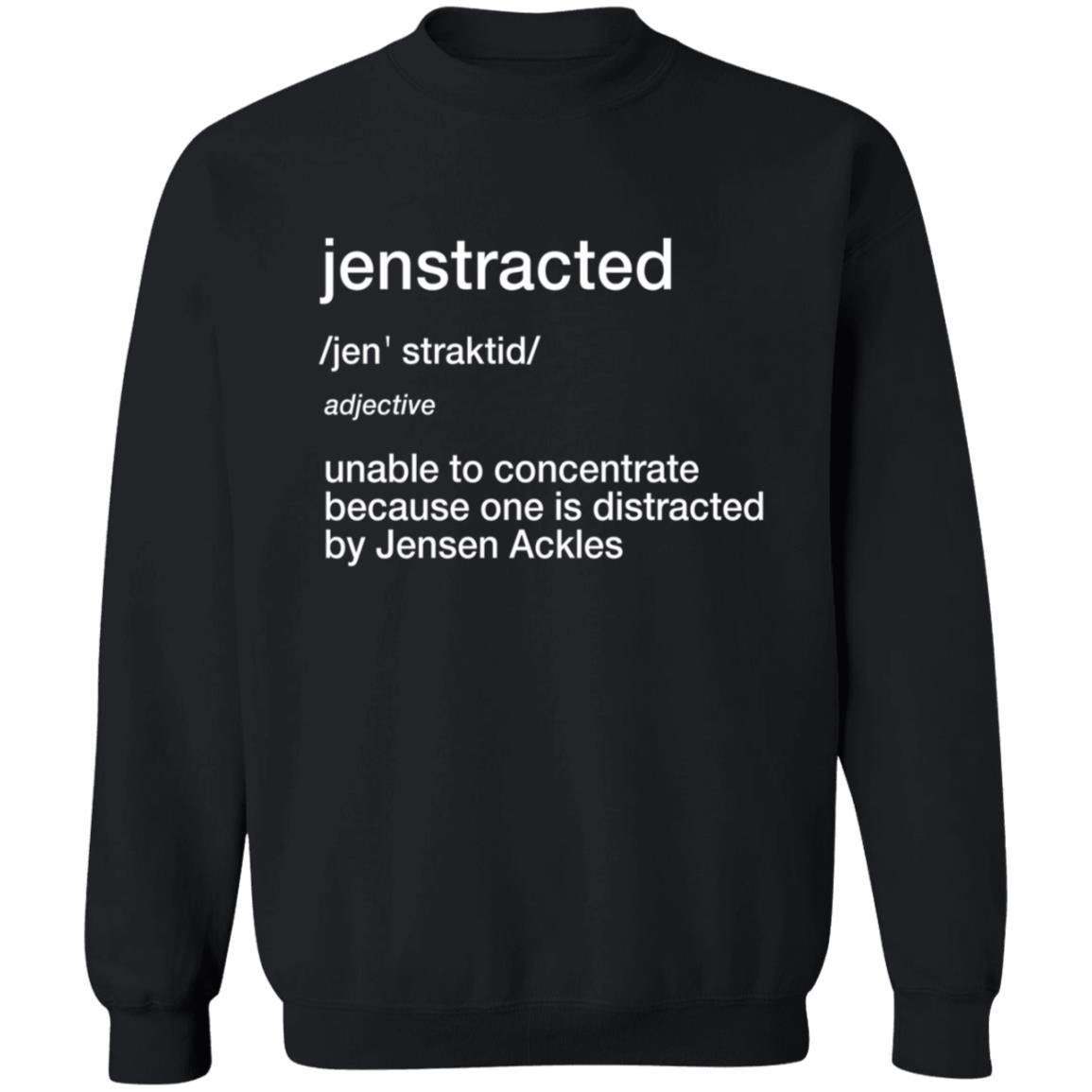 Elizabeth P Jenstracted Unable To Concentrate Because One Distracted By Jensen Ackles Long Sleeve T Shirt Shirt Elizabeth P Jenstracted Unable To Concentrate Because One Distracted By Jensen Ackles Long Sleeve T Shirt Shirt