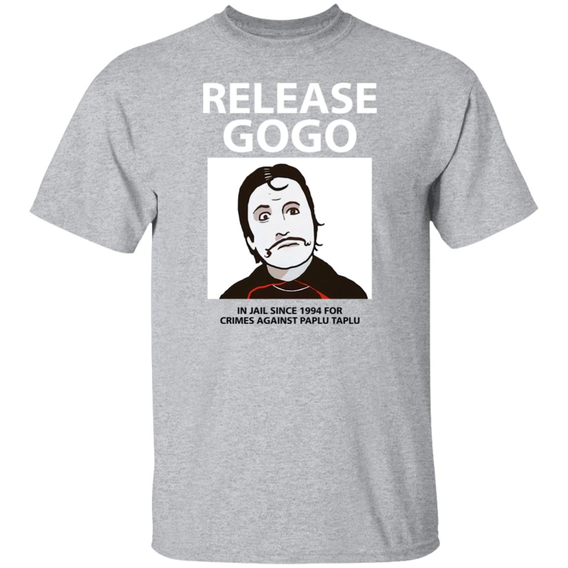 Aamir Khan Casually Wearing A Release Gogo ShirtS Release Gogo In Jail Since 1994 For Crimes Against Paplu Taplu T Shirt Aamir Khan Casually Wearing A Release Gogo ShirtS Release Gogo In Jail Since 1994 For Crimes Against Paplu Taplu T Shirt
